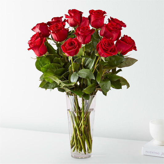 Long Stem Red Rose Bouquet – Taylor Florist, Billerica MA