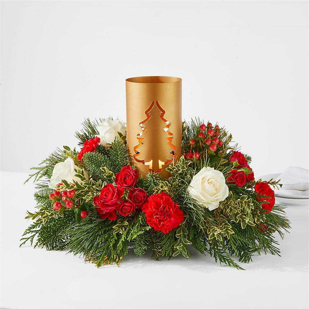 December Dreams Centerpiece – Taylor Florist, Billerica MA