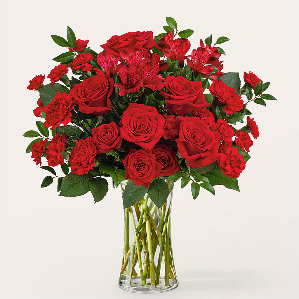 Brilliant Ruby Bouquet – Taylor Florist, Billerica MA