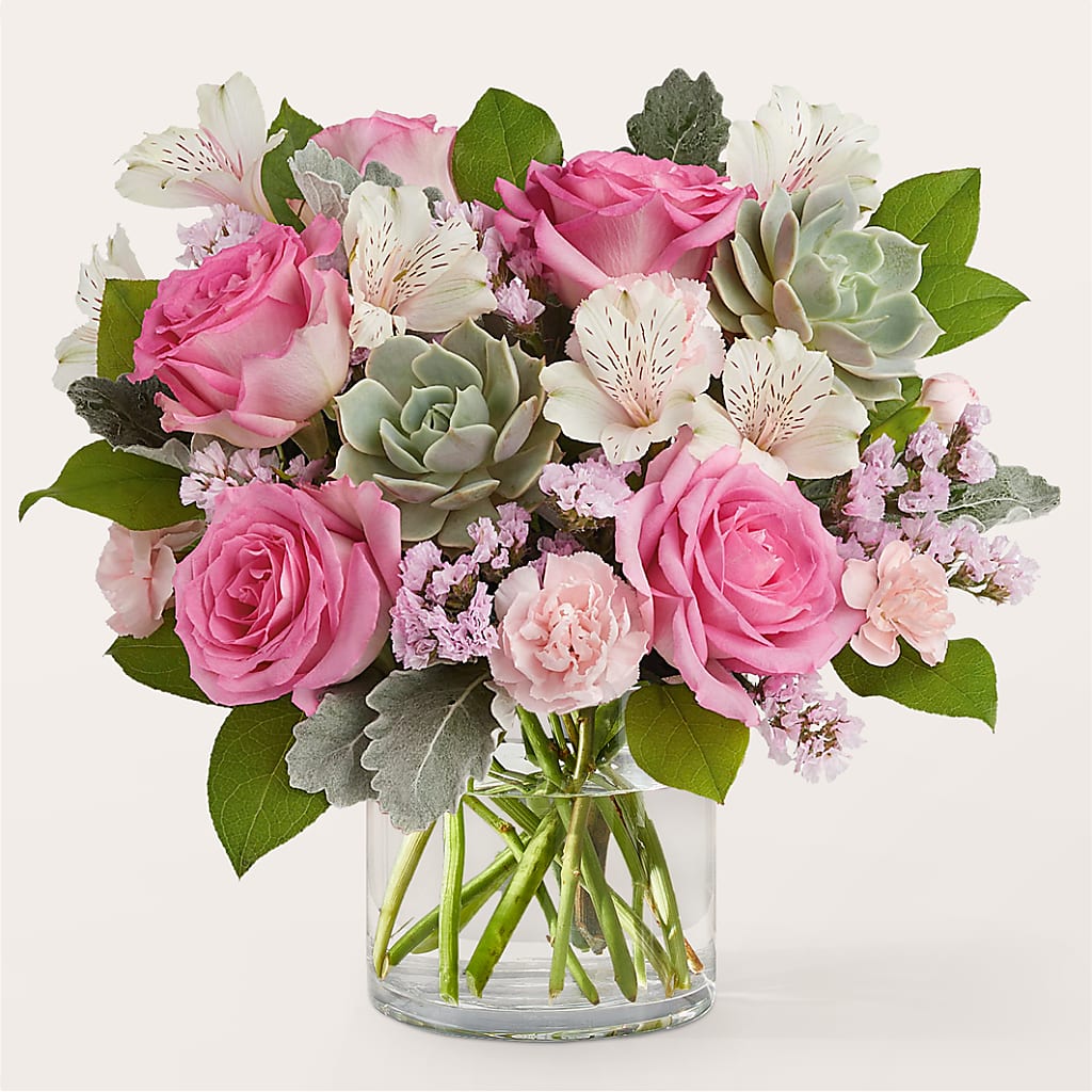 Dusty Rose Bouquet – Taylor Florist, Billerica MA