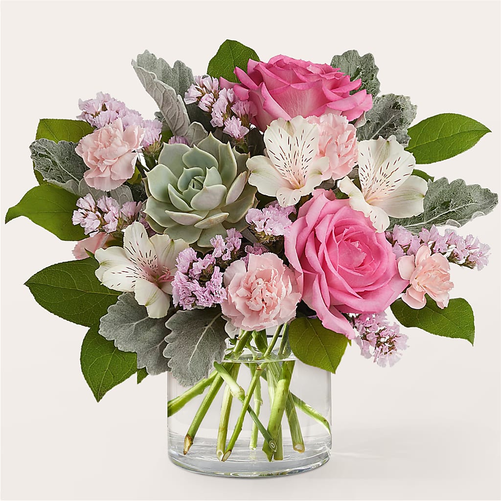 Dusty Rose Bouquet – Taylor Florist, Billerica MA