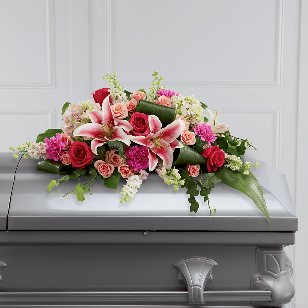 Splendid Grace Casket Spray – Taylor Florist, Billerica MA