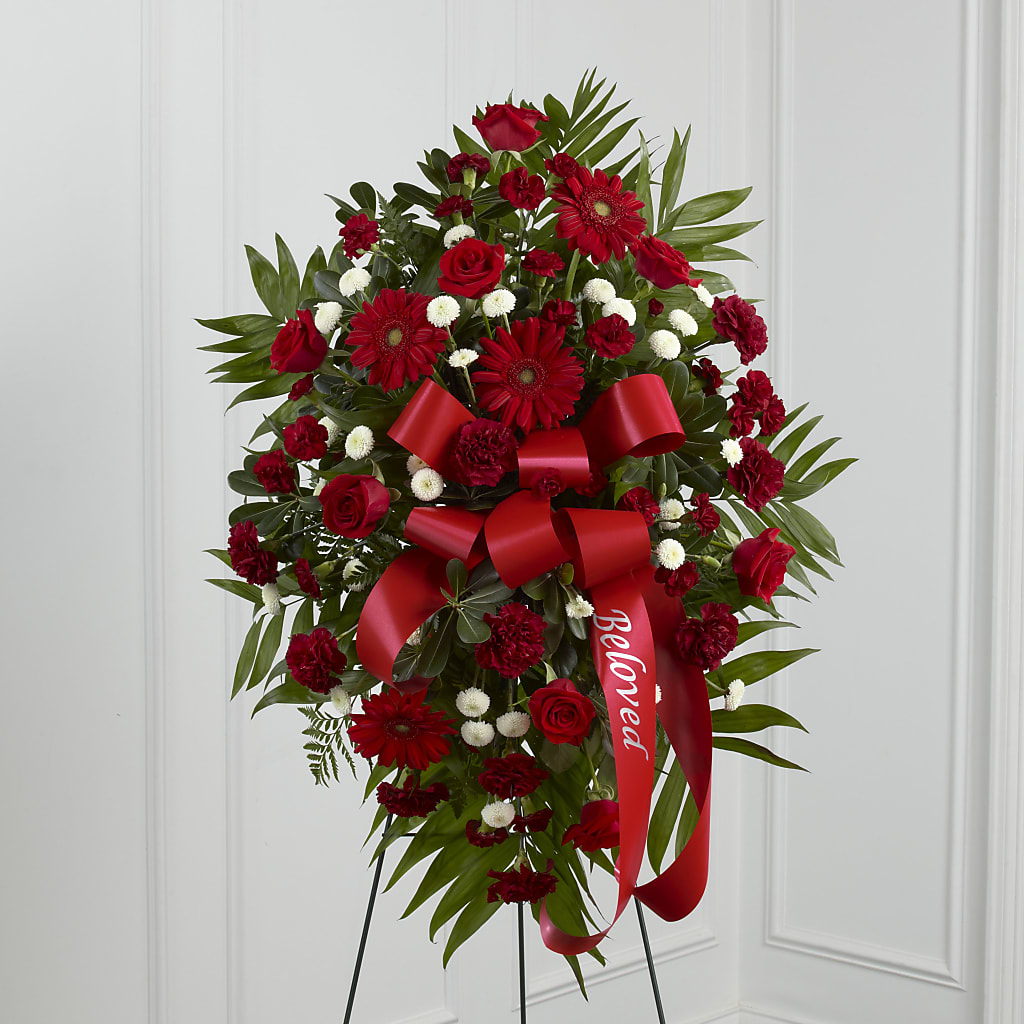 Treasured Memories Standing Spray – Taylor Florist, Billerica MA