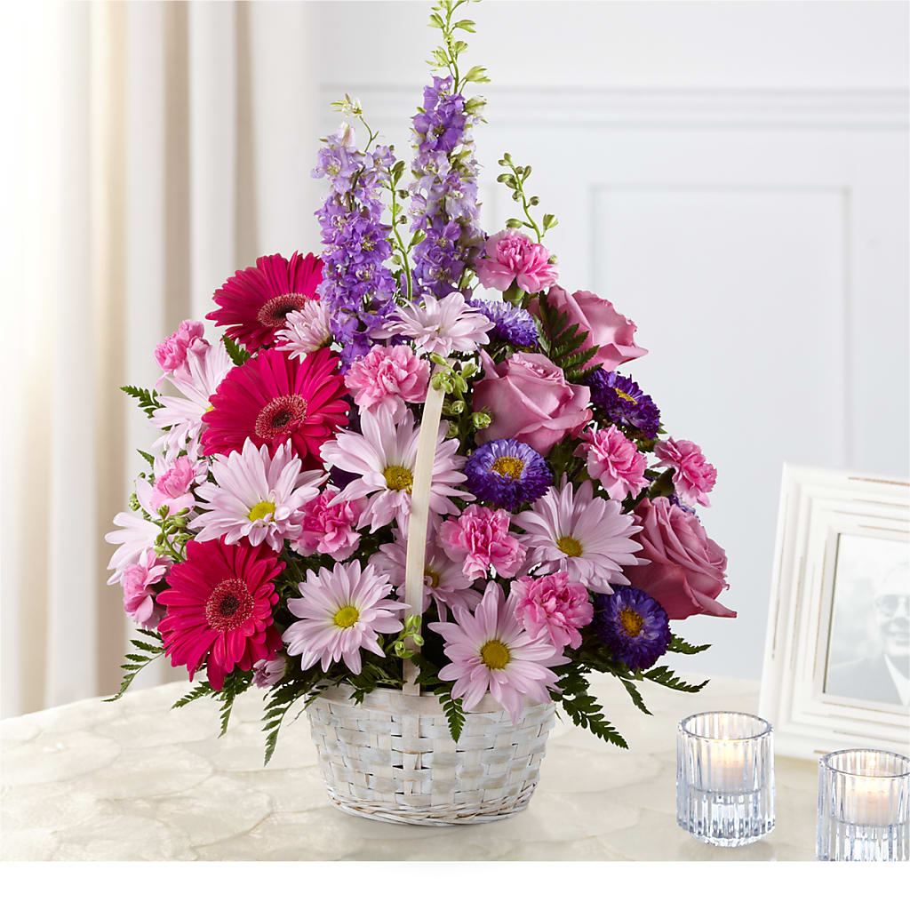 Pastel Peace Basket – Taylor Florist, Billerica MA
