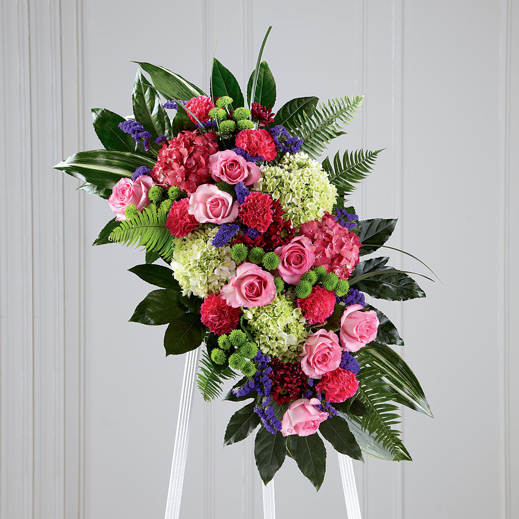 Refreshing Mix Standing Spray – Taylor Florist, Billerica MA