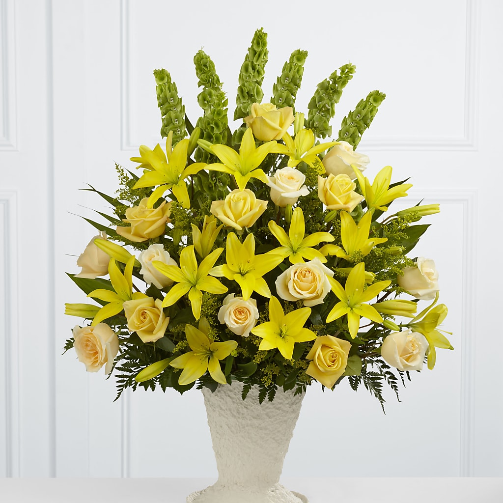 Golden Memories Arrangement – Taylor Florist, Billerica MA