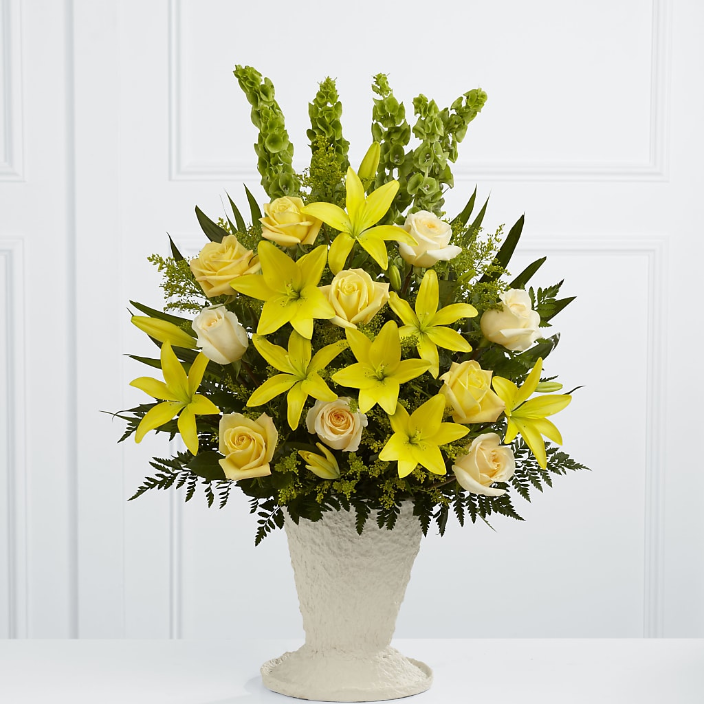 Golden Memories Arrangement – Taylor Florist, Billerica MA