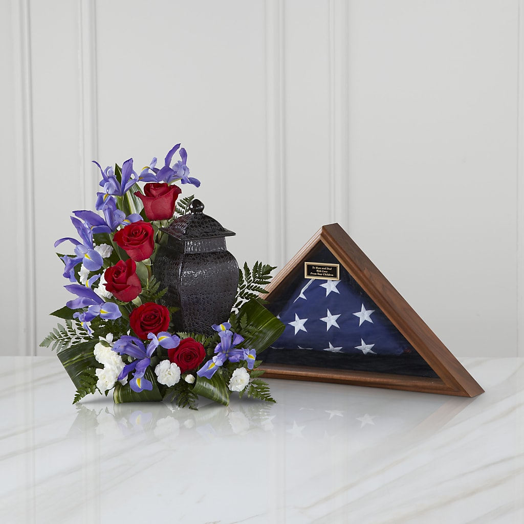 Patriotic Tribute Arrangement – Taylor Florist, Billerica MA