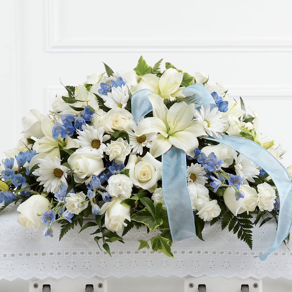 Tender Treasure Casket Spray – Taylor Florist, Billerica MA