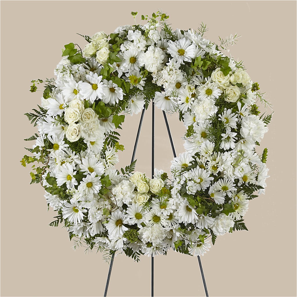 Faithful Wishes Wreath – Taylor Florist, Billerica MA