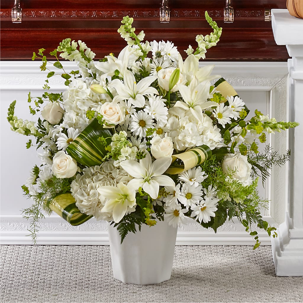 Thoughts of Tranquility Floor Basket – Taylor Florist, Billerica MA