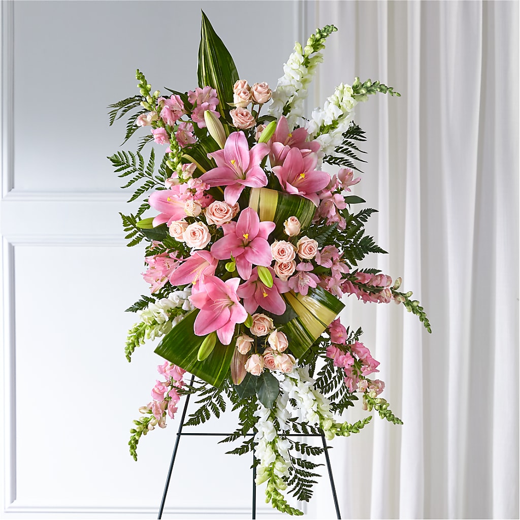 Elegant Embrace Standing Spray – Taylor Florist, Billerica MA