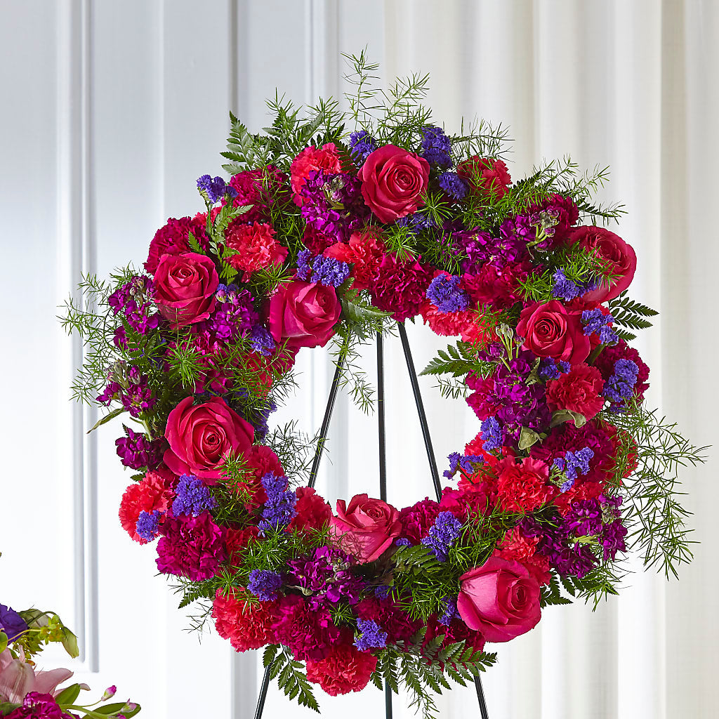 Calming Colors Wreath – Taylor Florist, Billerica MA