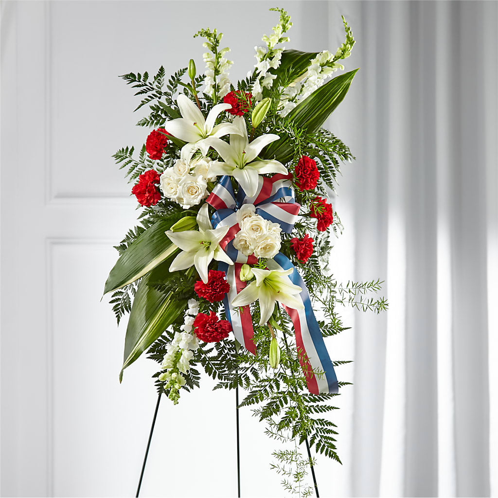 Stars of Life Standing Spray – Taylor Florist, Billerica MA