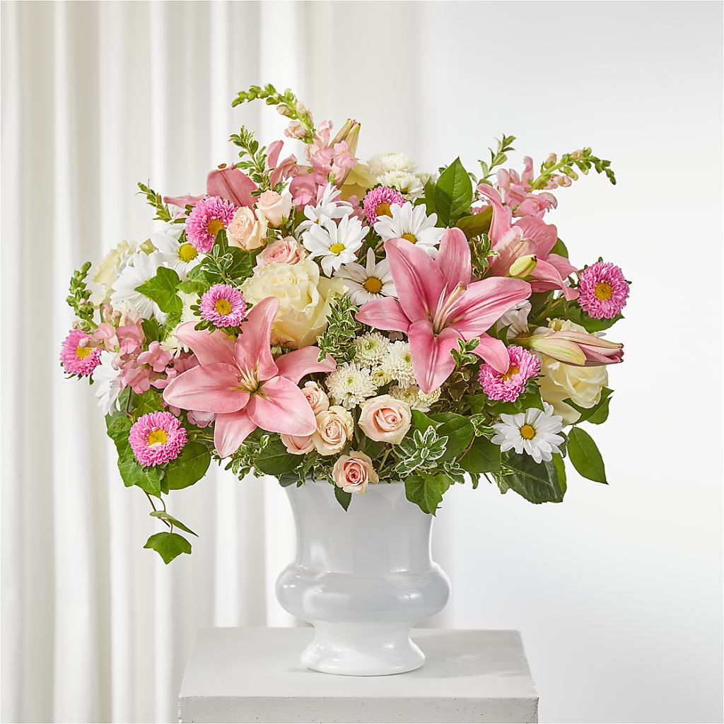 Empathetic Blooms Urn Arrangement – Taylor Florist, Billerica MA