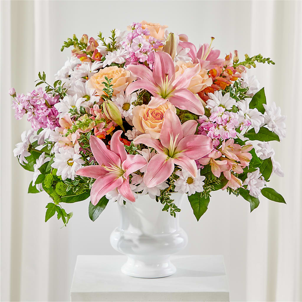 Heartfelt Gesture Urn Arrangement – Taylor Florist, Billerica MA