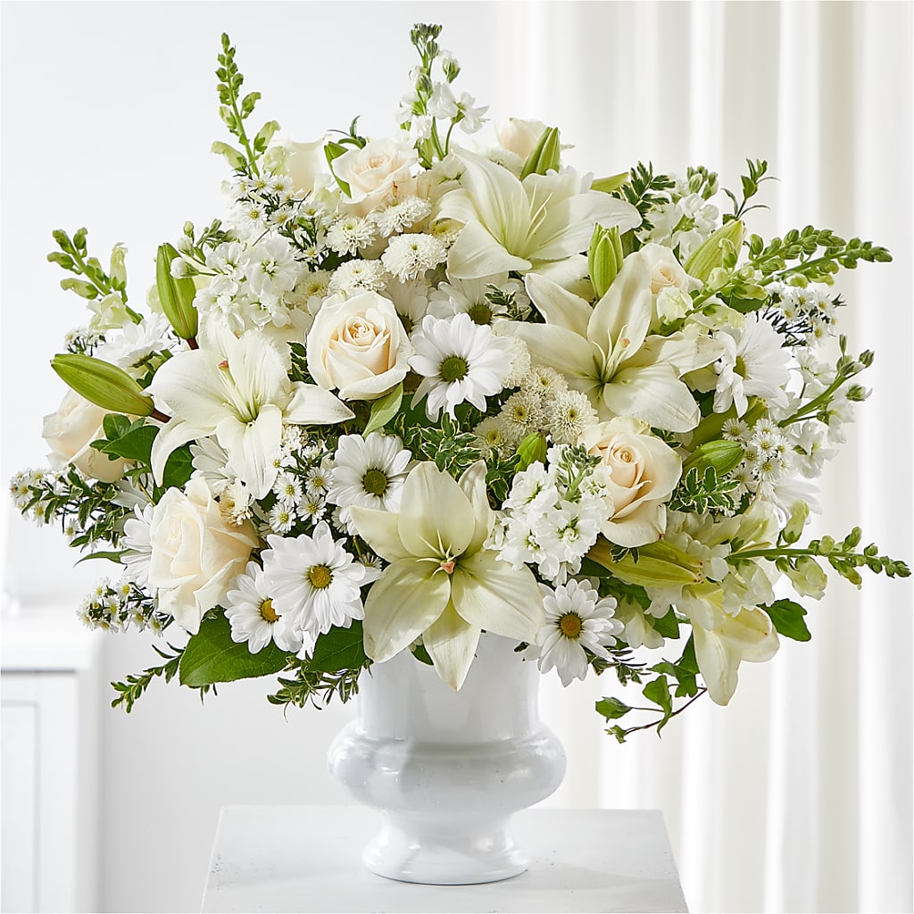 Uplifting Urn Arrangement – Taylor Florist, Billerica MA