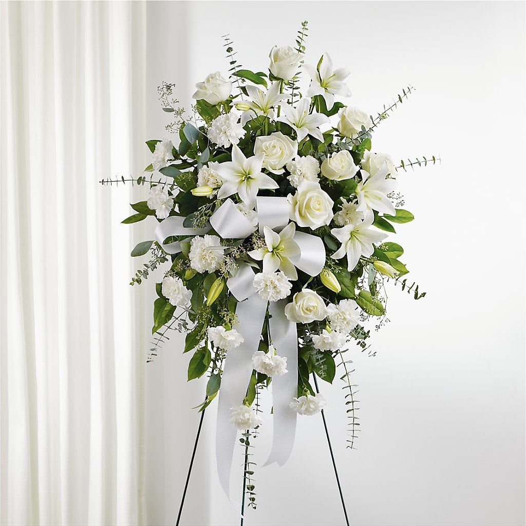 With Care Standing Spray – Taylor Florist, Billerica MA