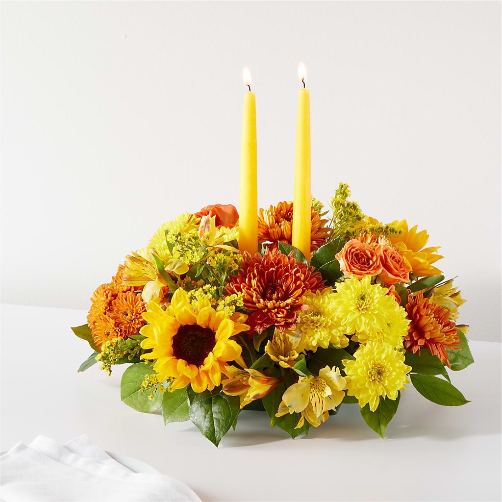 Autumn Harmony Centerpiece – Taylor Florist, Billerica MA
