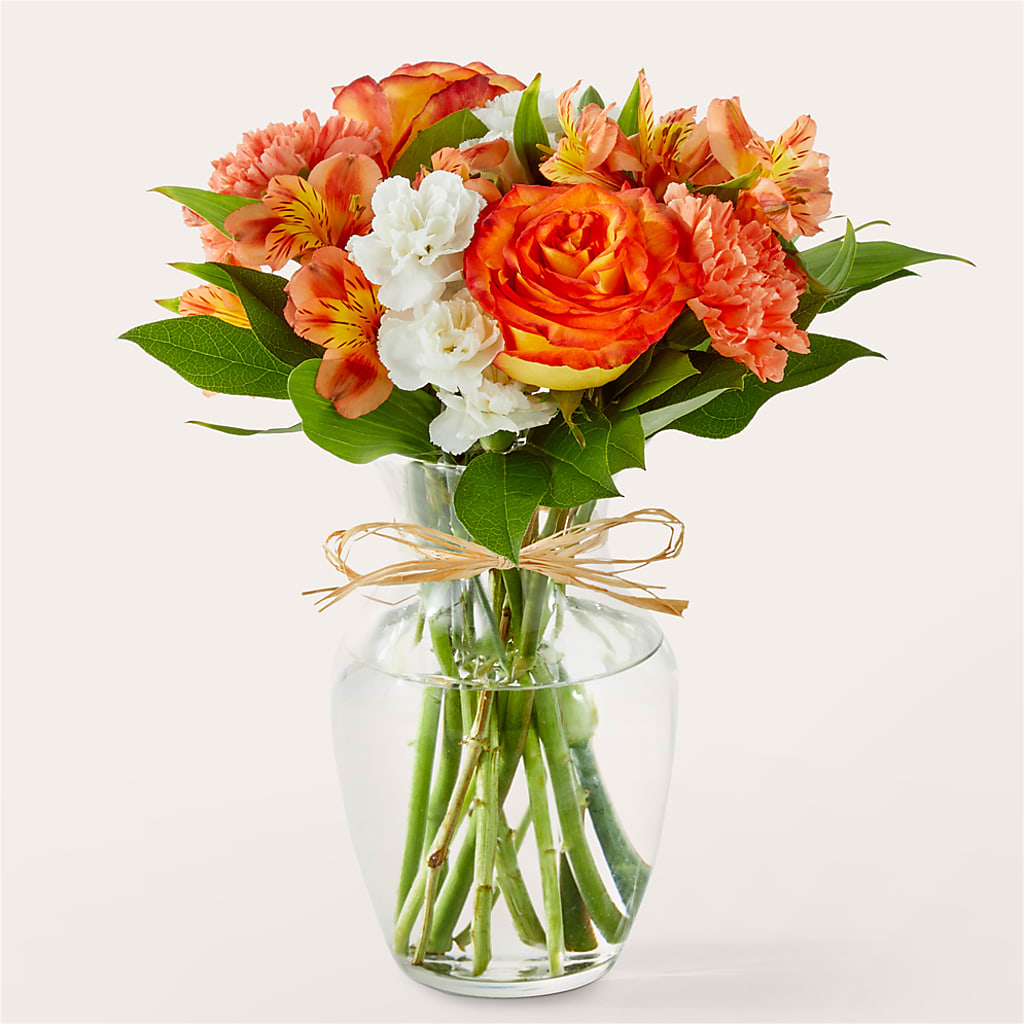 Apricot Glow Bouquet – Taylor Florist, Billerica MA