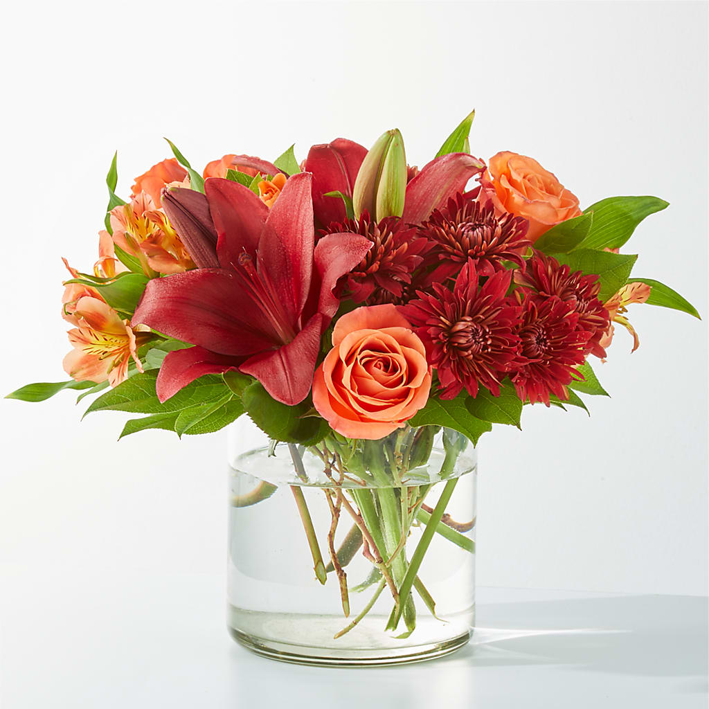 Crimson Leaves Bouquet – Taylor Florist, Billerica MA
