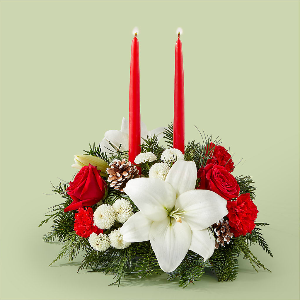 Seasonal Festivities Centerpiece – Taylor Florist, Billerica MA