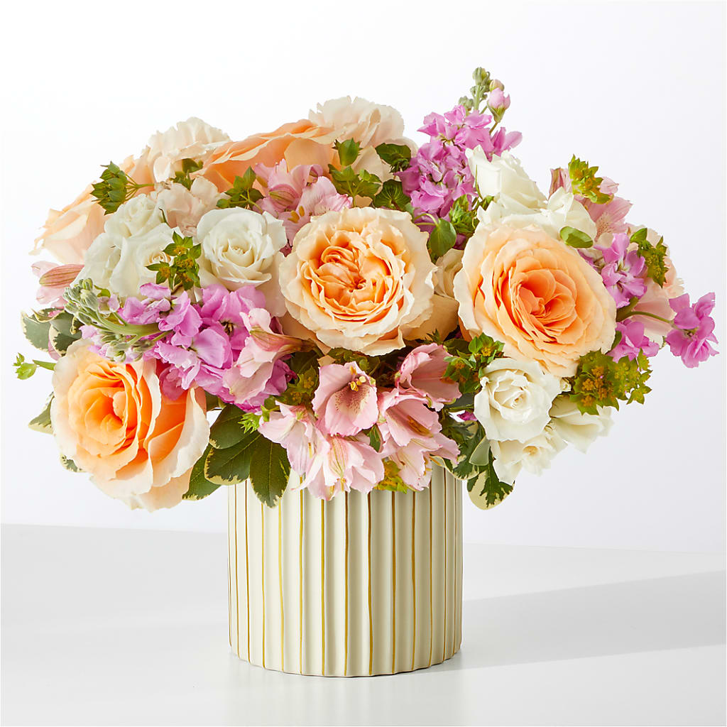 Paradise Bouquet with Ivory Vase – Taylor Florist, Billerica MA