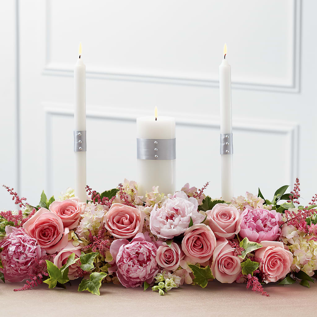 Worldwide Romance Unity Candle Arrangement – Taylor Florist, Billerica MA