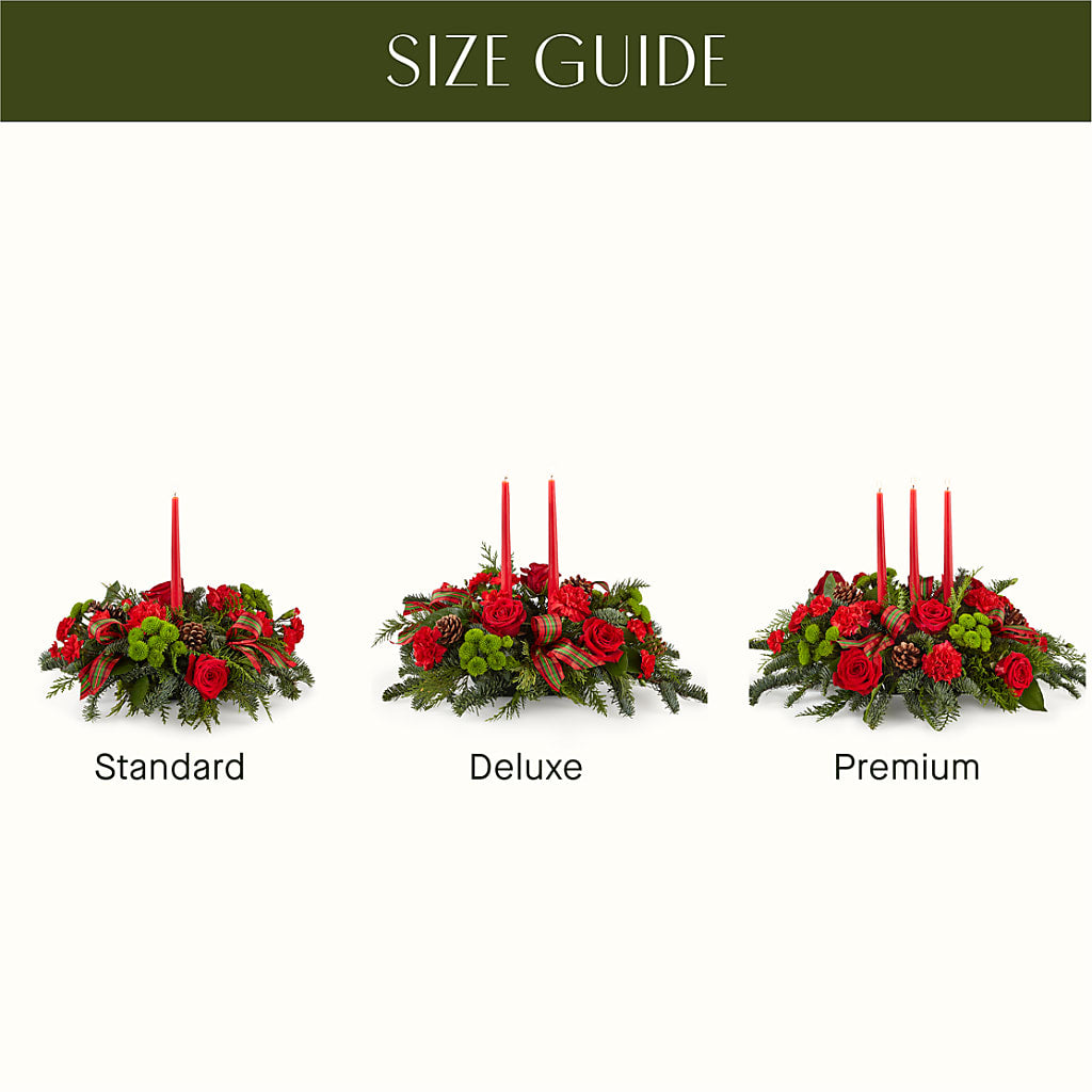 By the Candlelight Centerpiece –  Taylor Florist, Billerica MA