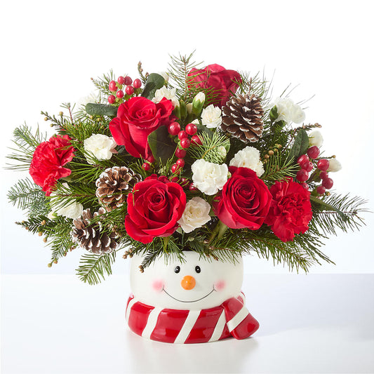 Jolly Snowman Bouquet –  Taylor Florist, Billerica MA