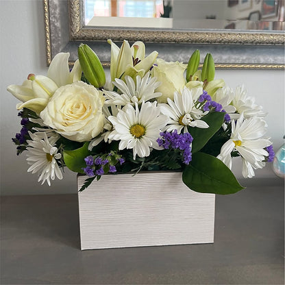 Beyond Blue Box Bouquet –  Taylor Florist, Billerica MA