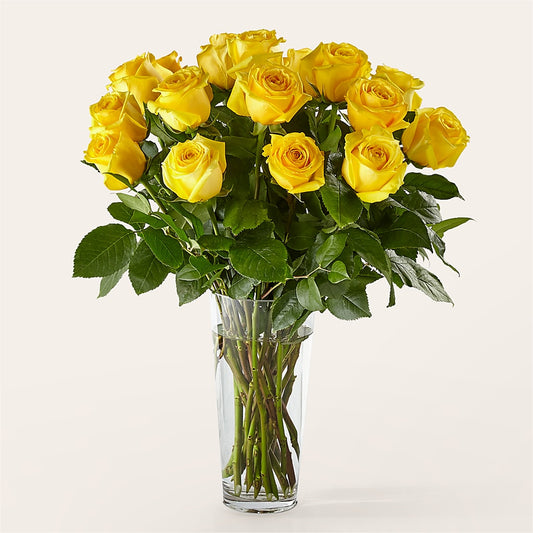 Long Stem Yellow Rose Bouquet –  Taylor Florist, Billerica MA