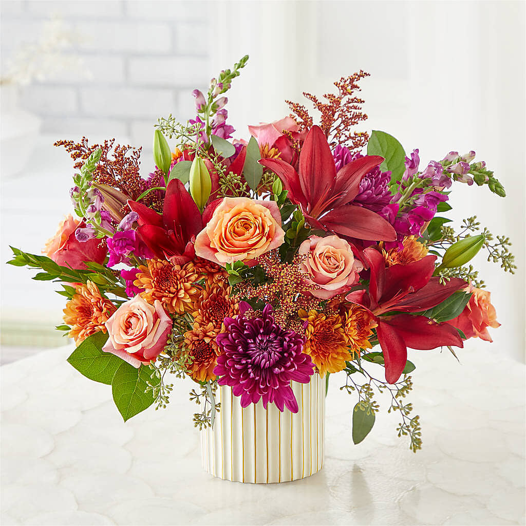Burgundy Landscape Bouquet –  Taylor Florist, Billerica MA