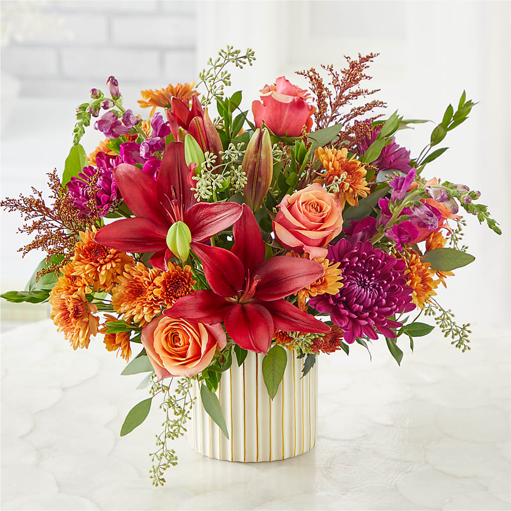 Burgundy Landscape Bouquet –  Taylor Florist, Billerica MA