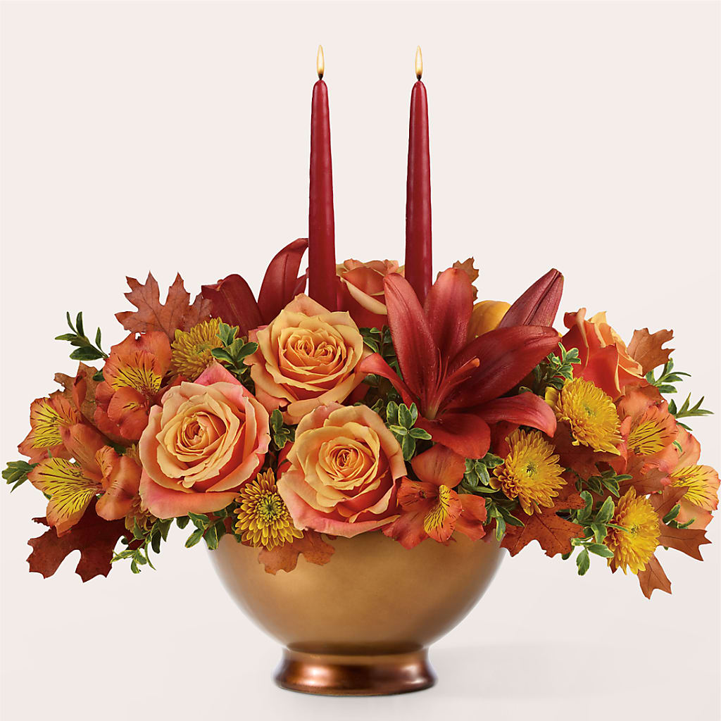 Harvest Table Centerpiece –  Taylor Florist, Billerica MA