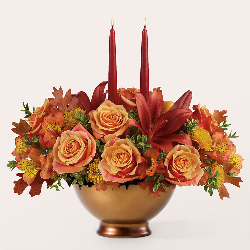 Harvest Table Centerpiece –  Taylor Florist, Billerica MA