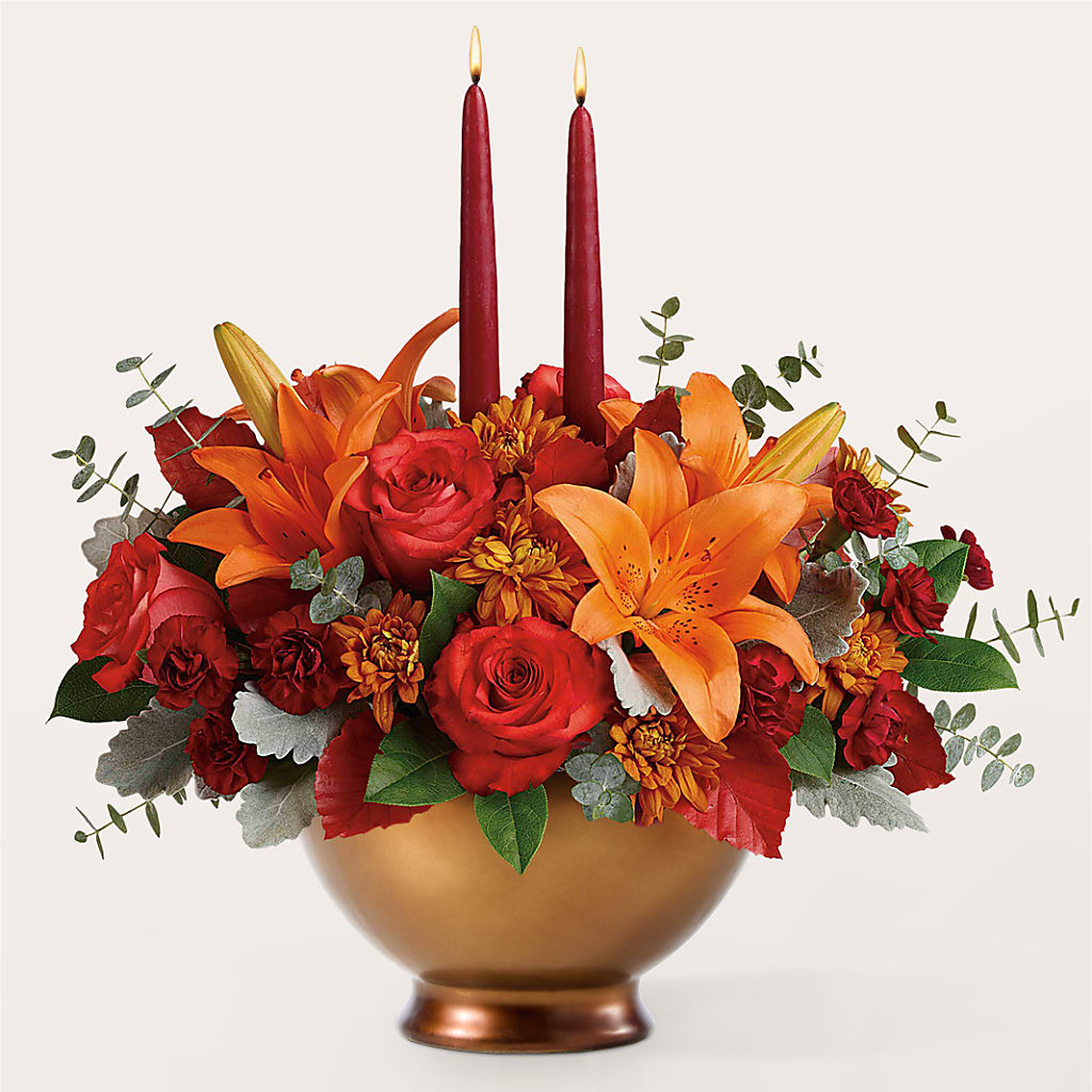 Fruits of Fall Centerpiece –  Taylor Florist, Billerica MA
