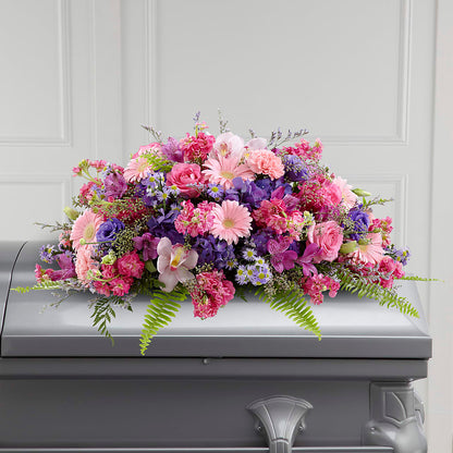 Glorious Garden Casket Spray –  Taylor Florist, Billerica MA
