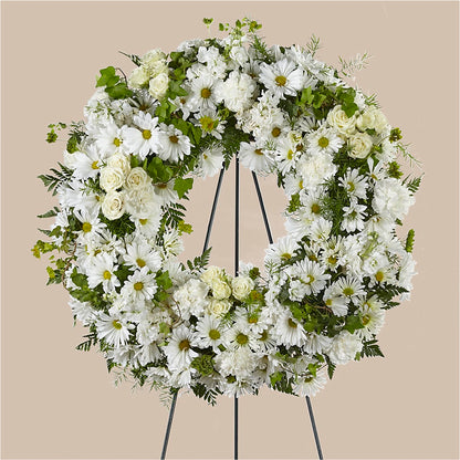 Faithful Wishes Wreath –  Taylor Florist, Billerica MA