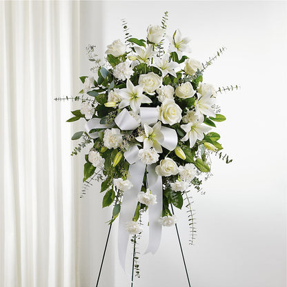 With Care Standing Spray –  Taylor Florist, Billerica MA