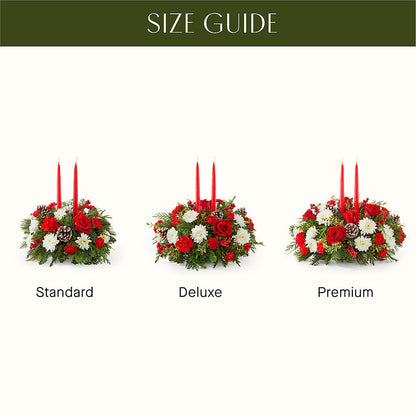 Holiday Soiree Centerpiece –  Taylor Florist, Billerica MA