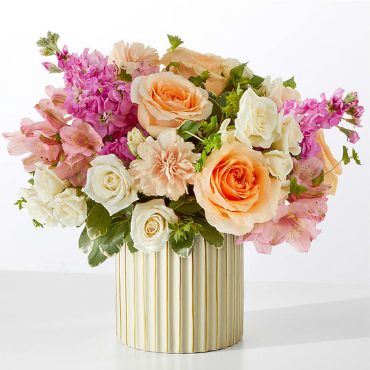 Paradise Bouquet with Ivory Vase –  Taylor Florist, Billerica MA