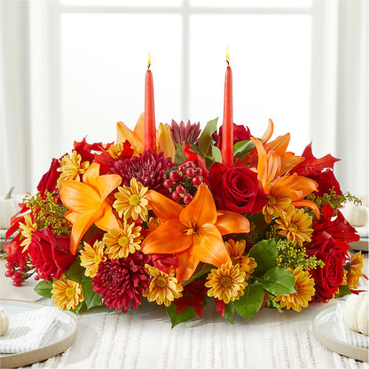 Autumn's Embrace Centerpiece –  Taylor Florist, Billerica MA