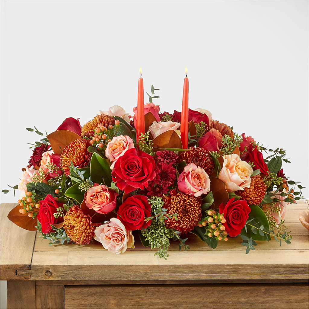 Gather Near Centerpiece –  Taylor Florist, Billerica MA