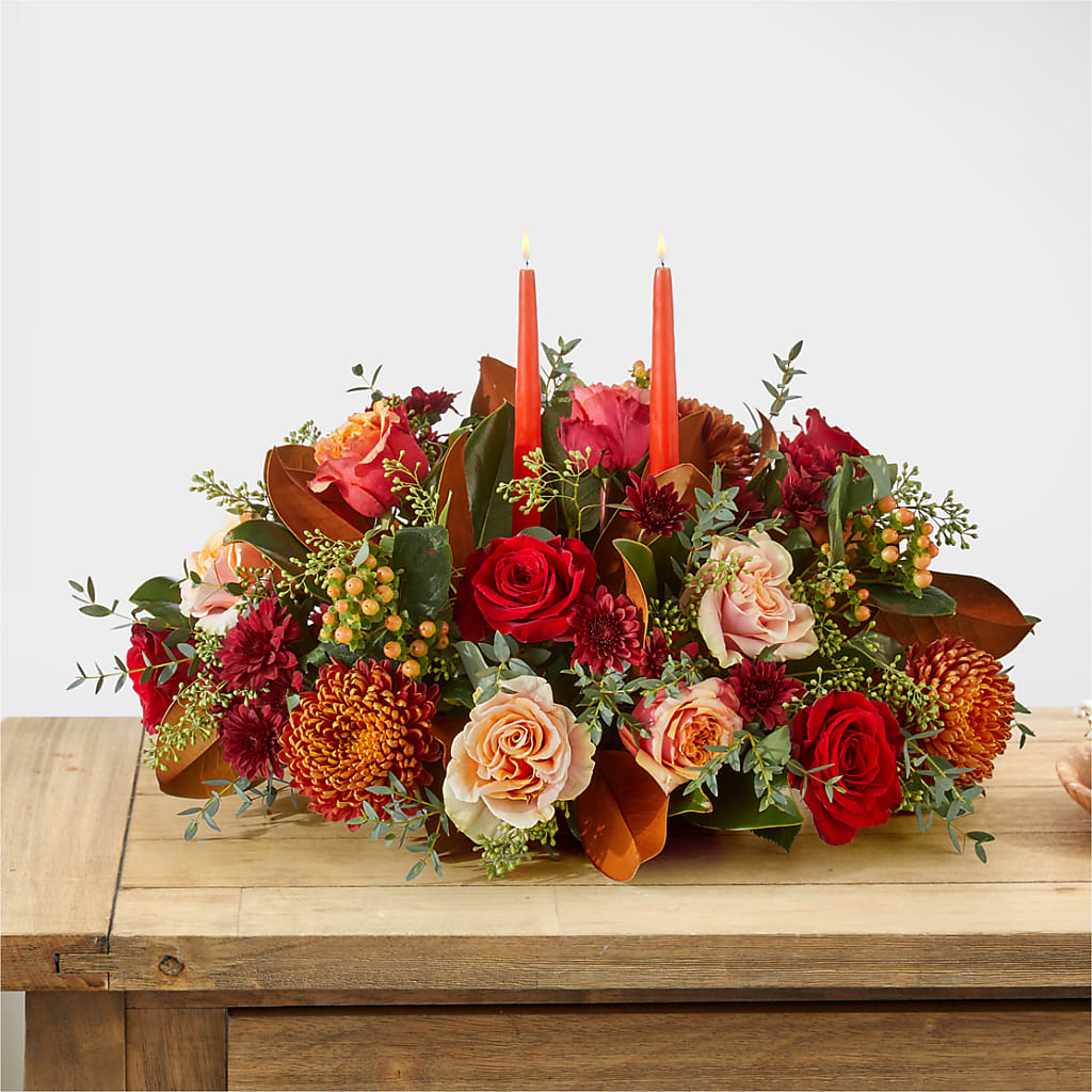 Gather Near Centerpiece –  Taylor Florist, Billerica MA